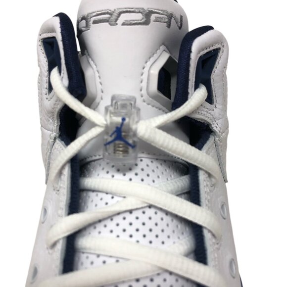 Air Jordan B\'Loyal Mens Basketball Shoes White Silver Blue 315317 114 (NEW) main image 4